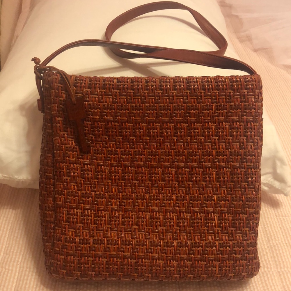 Fossil purse - rust brown color